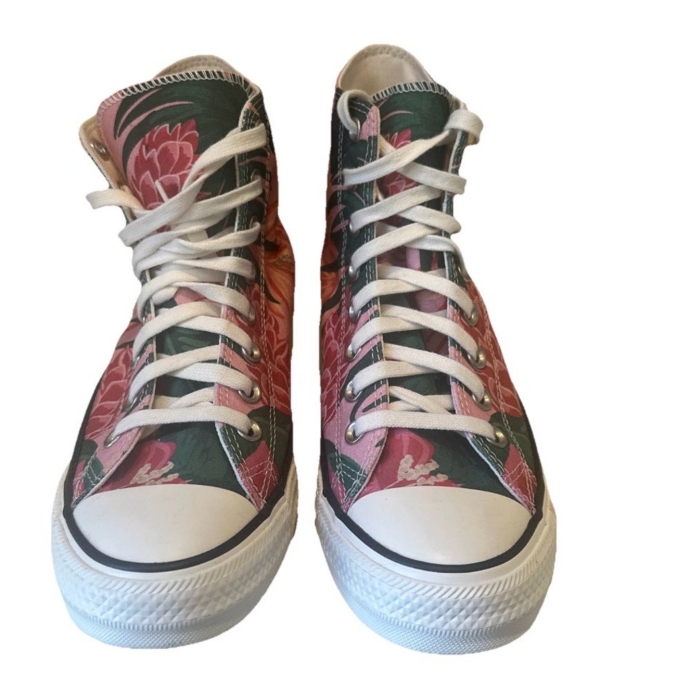 Jungle Scene Chuck Taylor High-Top Sneakers W10.5 M8.5 - Picture 3 of 10